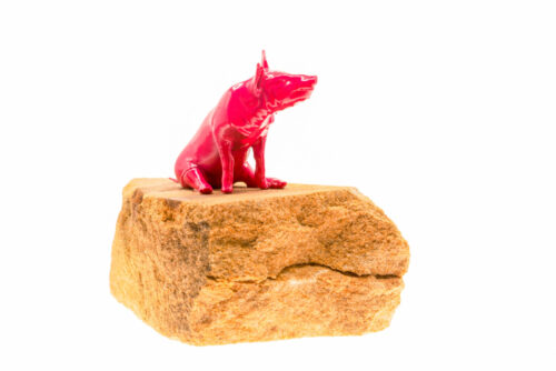 Sit Pig Pink - Miniature